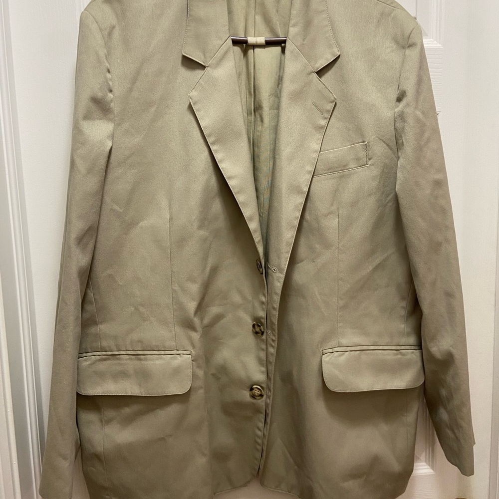 Vintage Tilley Endurables Jacket Mens Sz 43R Beige Utility Travel Made in Canada